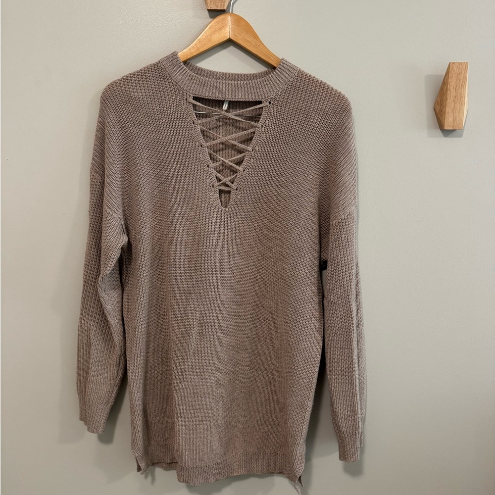 Gentle Fawn beige oversized sweater